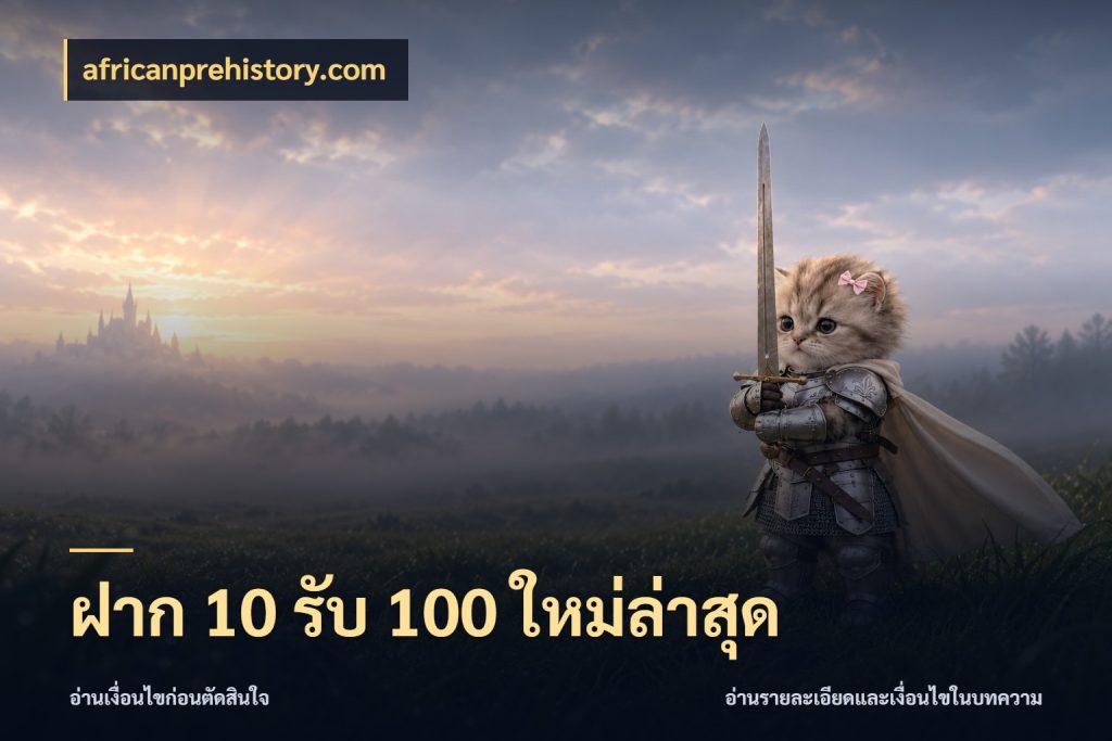 ฝาก 10 รับ 100 ใหม่ล่าสุด เปิดมุมโปรให้เข้ากับเกมแนวโปรด กับ africanprehistory.com