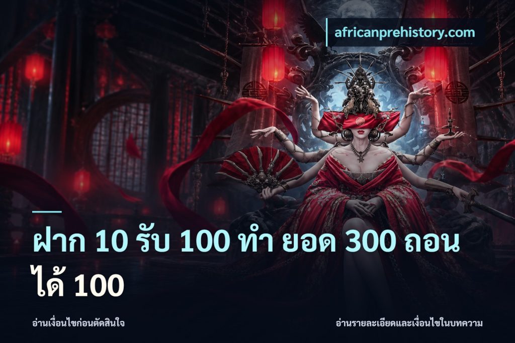 ฝาก 10 รับ 100 ทํา ยอด 300 ถอนได้ 100