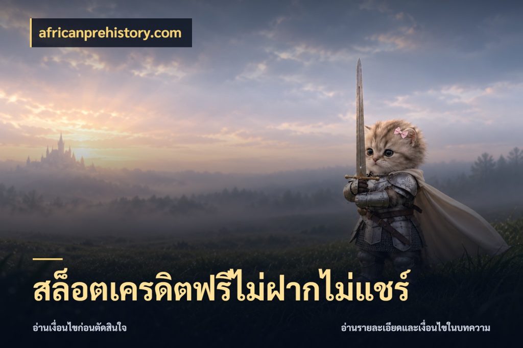สล็อตเครดิตฟรีไม่ฝากไม่แชร์ สิทธิ์ที่สายโบนัสสนใจกับวิธีรับ กับ africanprehistory.com