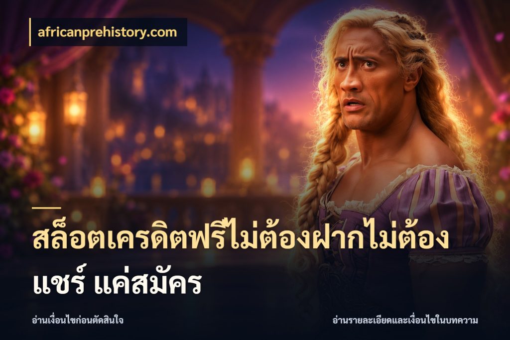 สล็อตเครดิตฟรีไม่ต้องฝากไม่ต้องแชร์ แค่สมัคร เครดิตฟรีกับจังหวะลุ้นที่คุณเลือก กับ africanprehistory.com