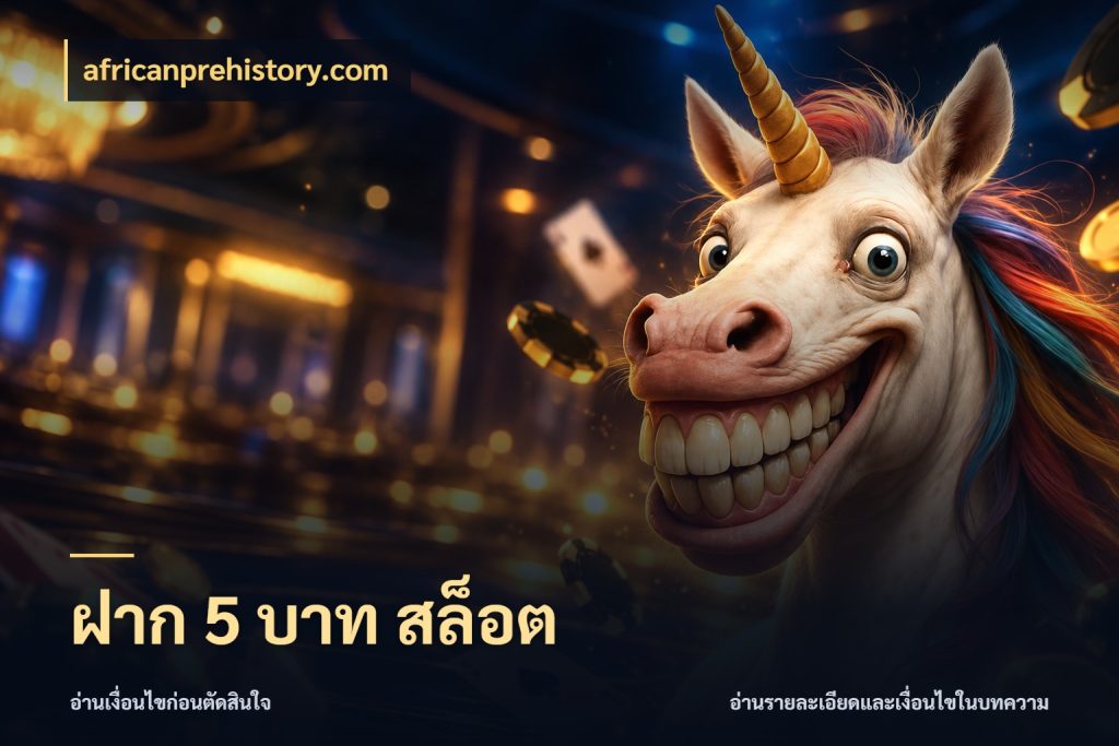 ฝาก 5 บาท สล็อต เงินตั้งต้นกับความสนุกที่คุณกำหนด ในมุม africanprehistory.com