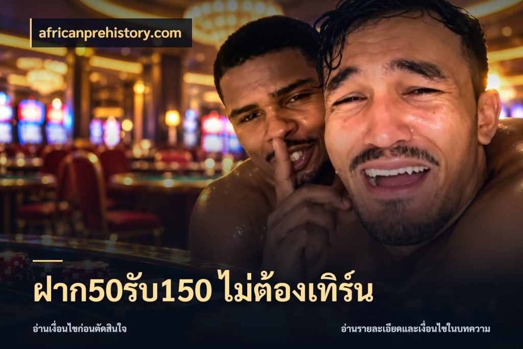 ฝาก50รับ150 ไม่ต้องเทิร์น africanprehistory.com จุดเด่นของเครดิตที่คนชอบเกมอยากรู้