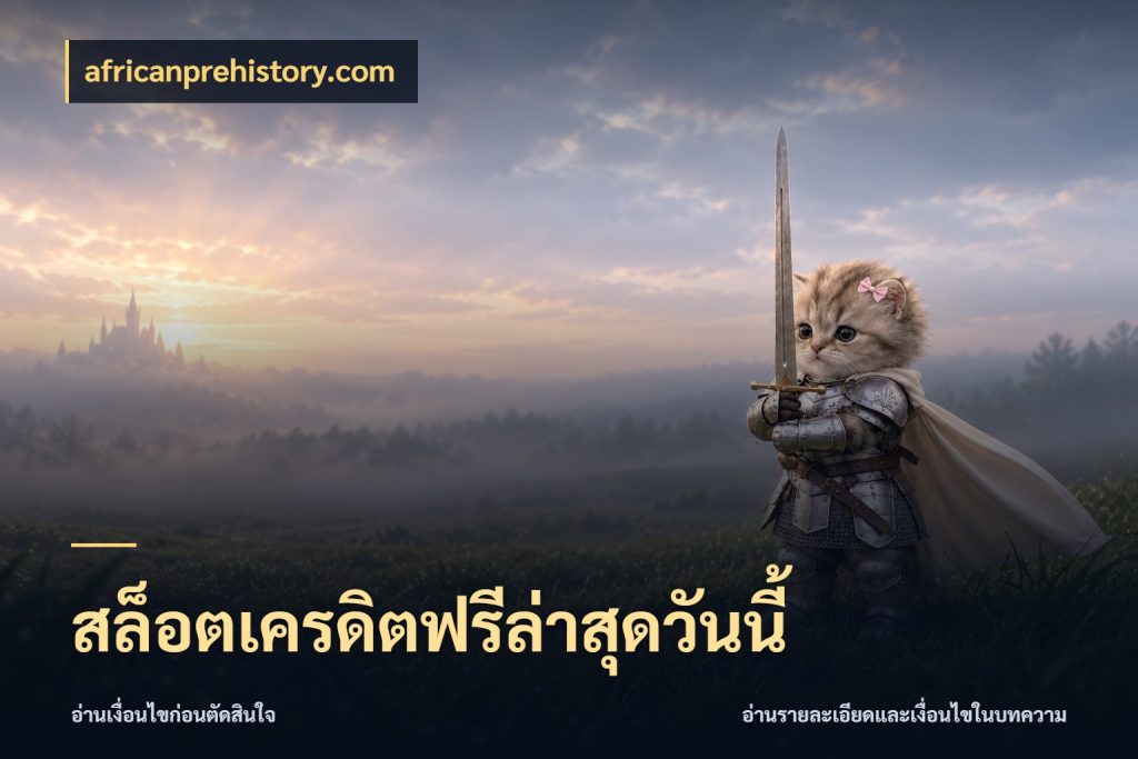 สล็อตเครดิตฟรีล่าสุดวันนี้ เครดิตแต่ละรูปแบบมีมุมไหนให้ดู ในมุม africanprehistory.com