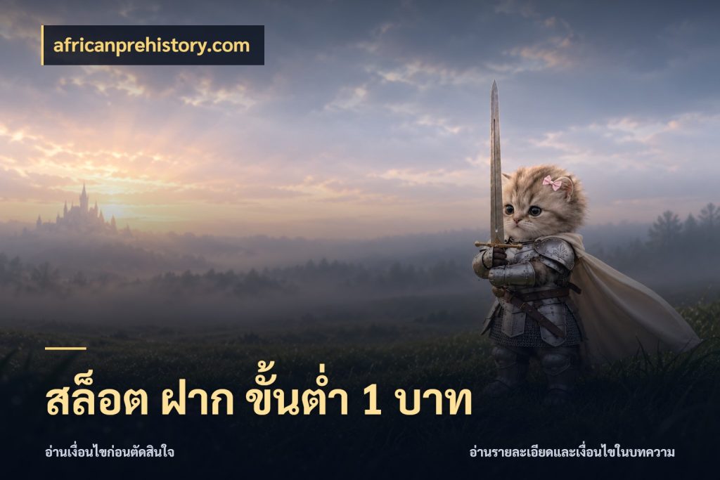 สล็อต ฝาก ขั้นต่ำ 1 บาท africanprehistory.com เปิดมุมยอดเริ่มต้นสำหรับคนชอบเกม
