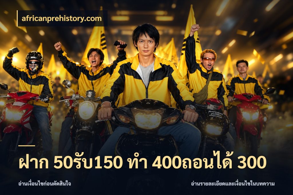 ฝาก 50รับ150 ทํา 400ถอนได้ 300 รูปแบบโบนัสกับสิทธิ์ของสายเกม สไตล์ africanprehistory.com