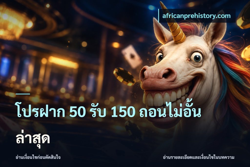 โปรฝาก 50 รับ 150 ถอนไม่อั้นล่าสุด