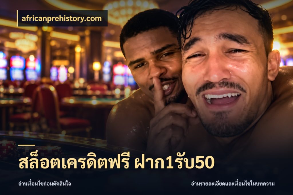 สล็อตเครดิตฟรี ฝาก1รับ50 จับคู่โบนัสกับสไตล์เกมที่ชอบ กับ africanprehistory.com
