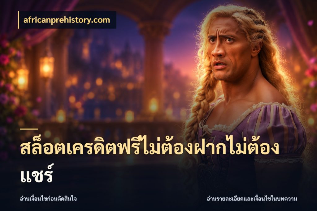 สล็อตเครดิตฟรีไม่ต้องฝากไม่ต้องแชร์ สิทธิ์ที่สายโบนัสสนใจกับวิธีรับ ในมุม africanprehistory.com