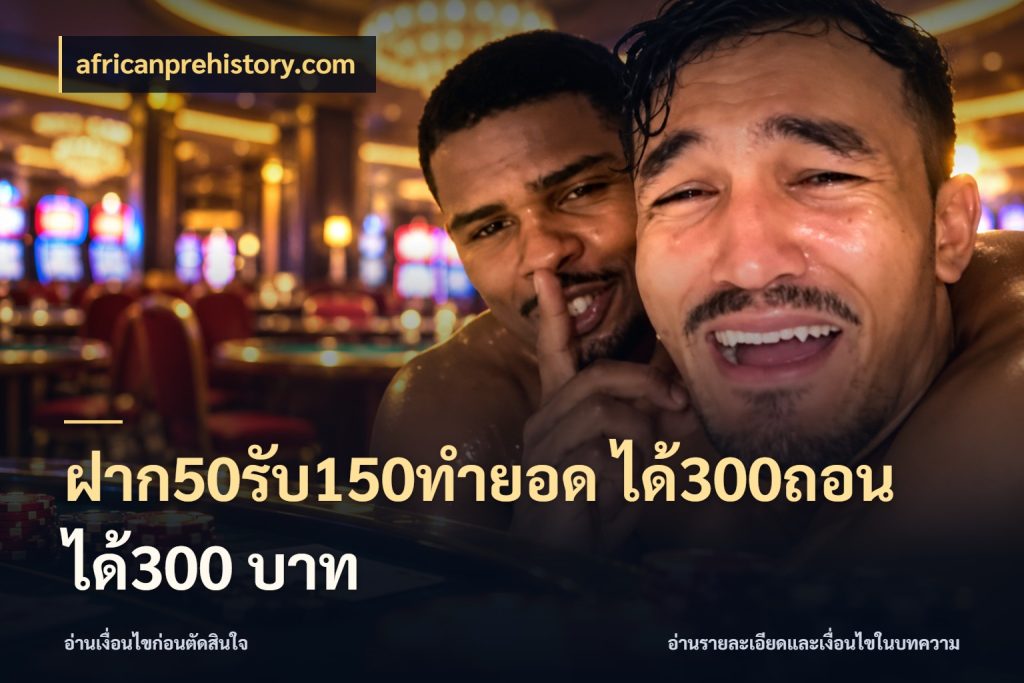 ฝาก50รับ150ทำยอด ได้300ถอนได้300 บาท africanprehistory.com เปิดมุมโปรให้เข้ากับเกมแนวโปรด