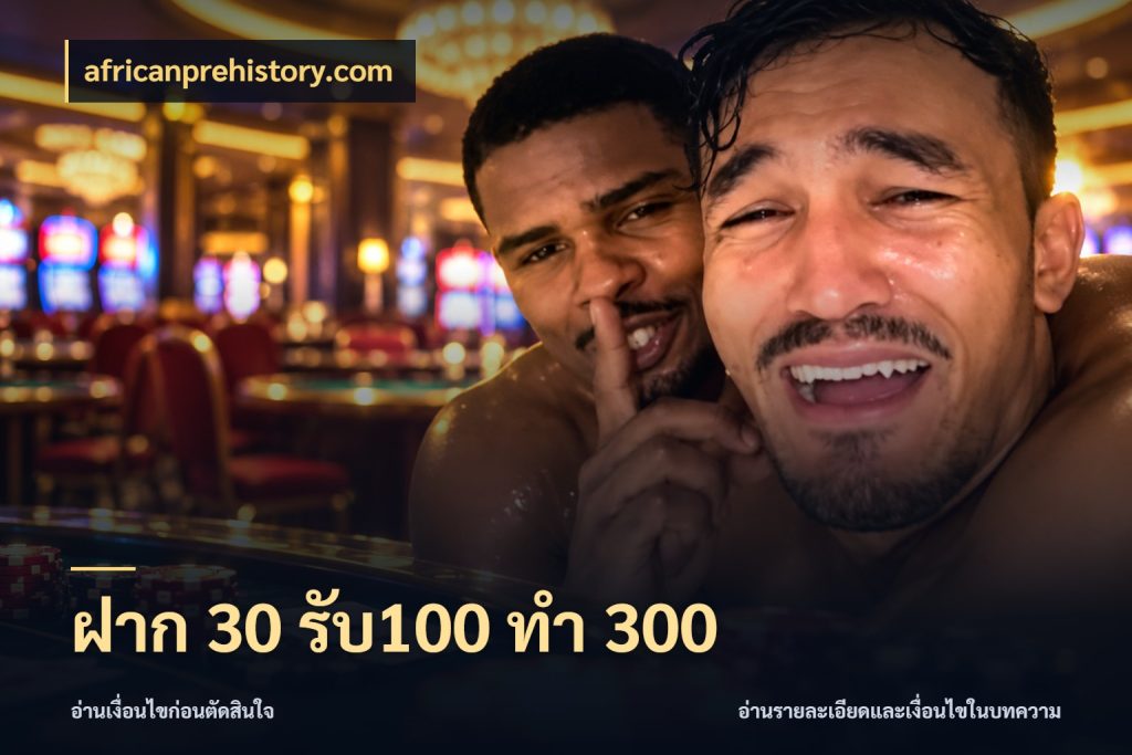 ฝาก 30 รับ100 ทำ 300 africanprehistory.com รูปแบบโบนัสกับสิทธิ์ของสายเกม