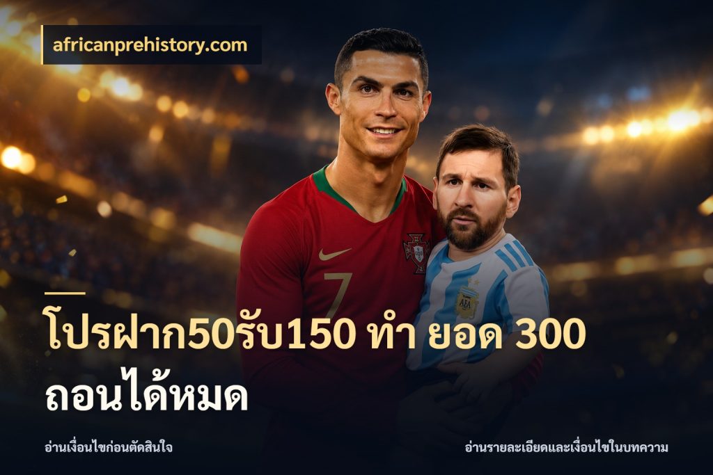 โปรฝาก50รับ150 ทํา ยอด 300 ถอนได้หมด สนุกกับตัวเลือกโปรในสไตล์ของคุณ กับ africanprehistory.com