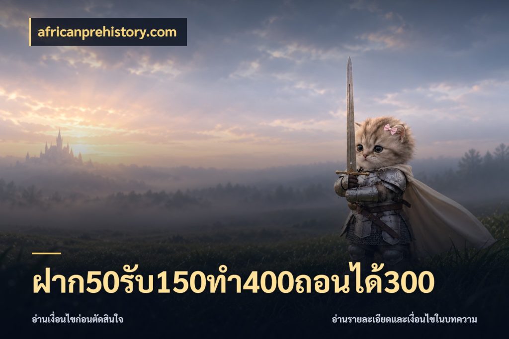 ฝาก50รับ150ทํา400ถอนได้300 ยอดฝากและยอดรับในมุมของคนชอบลุ้น ในมุม africanprehistory.com