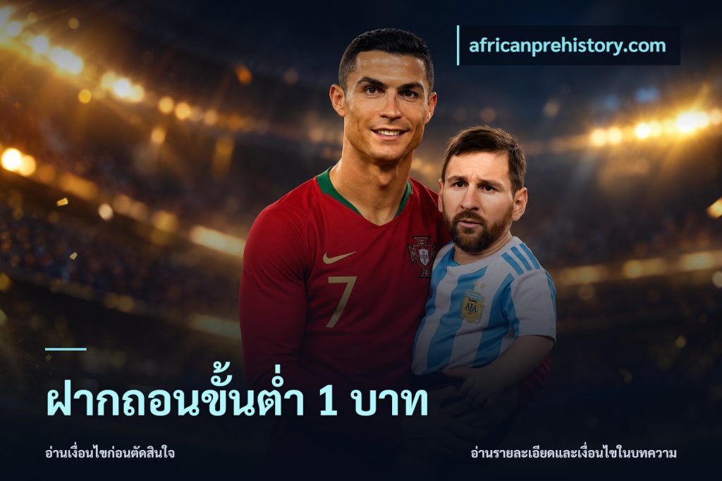 ฝากถอนขั้นต่ำ 1 บาท