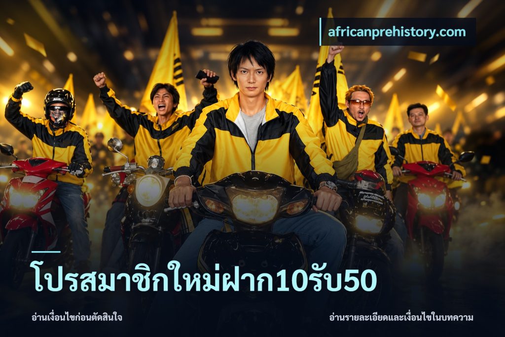 โปรสมาชิกใหม่ฝาก10รับ50