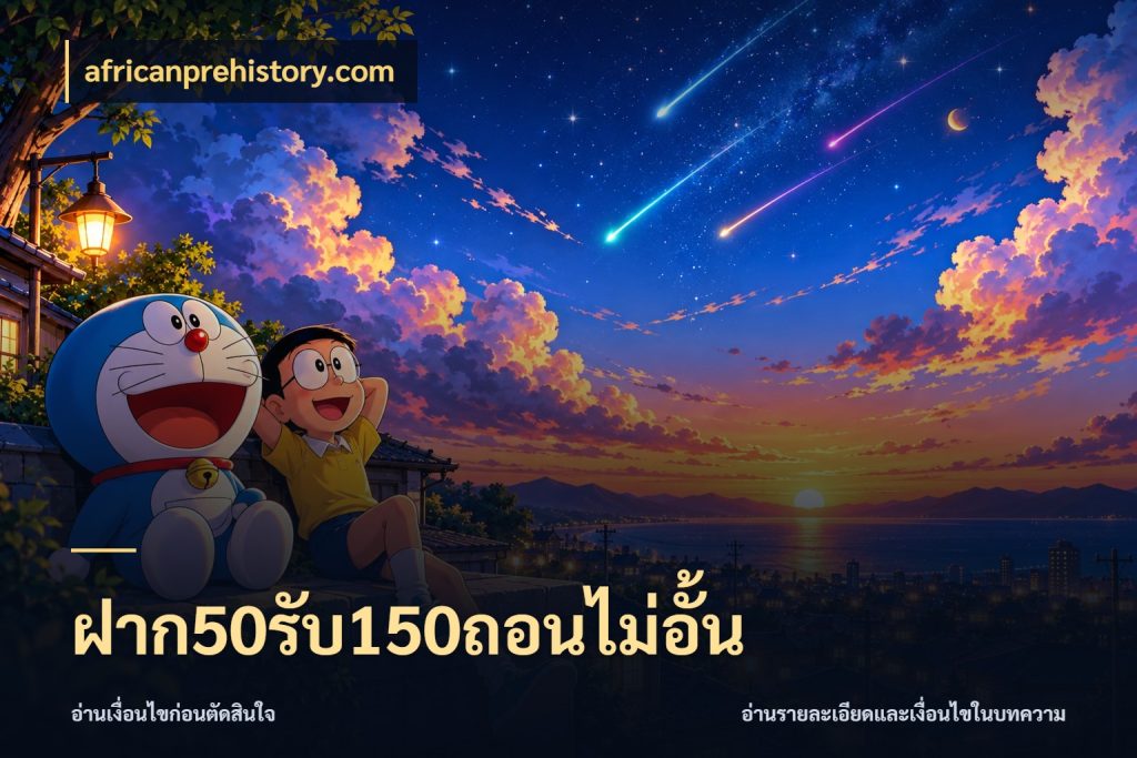 ฝาก50รับ150ถอนไม่อั้น africanprehistory.com สีสันของโปรฝากและยอดรับ