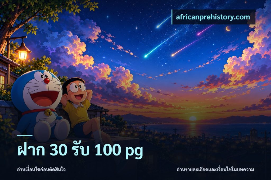 ฝาก 30 รับ 100 pg