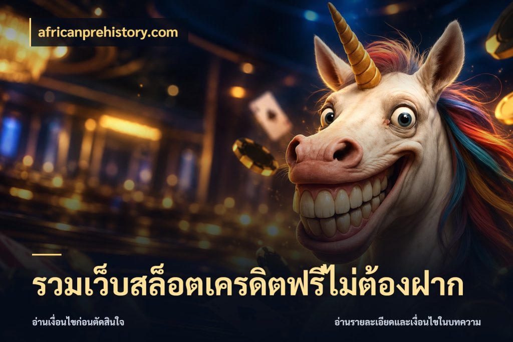 รวมเว็บสล็อตเครดิตฟรีไม่ต้องฝาก africanprehistory.com รู้จักยอดและขอบเขตของเครดิตฟรี