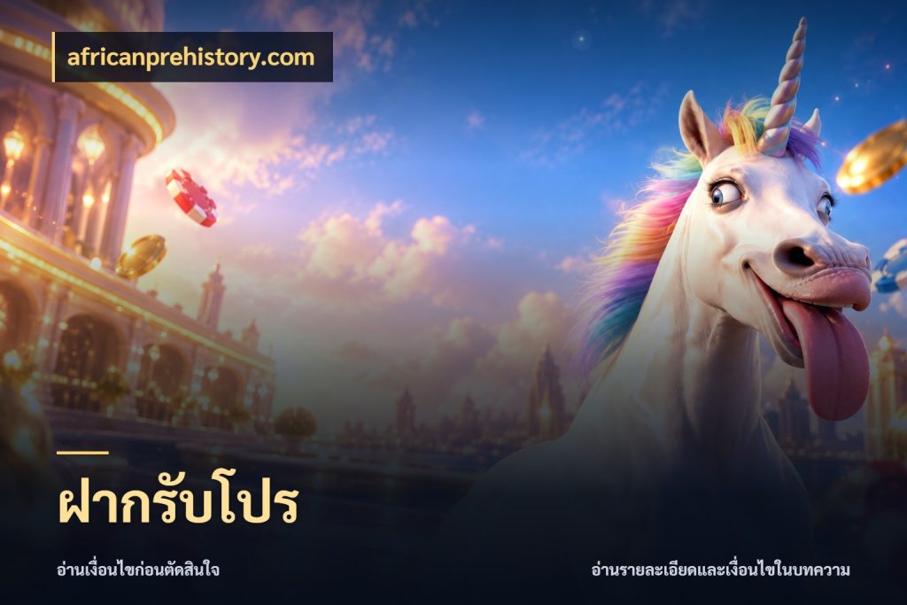 ฝากรับโปร สีสันของโปรฝากและยอดรับ ในมุม africanprehistory.com