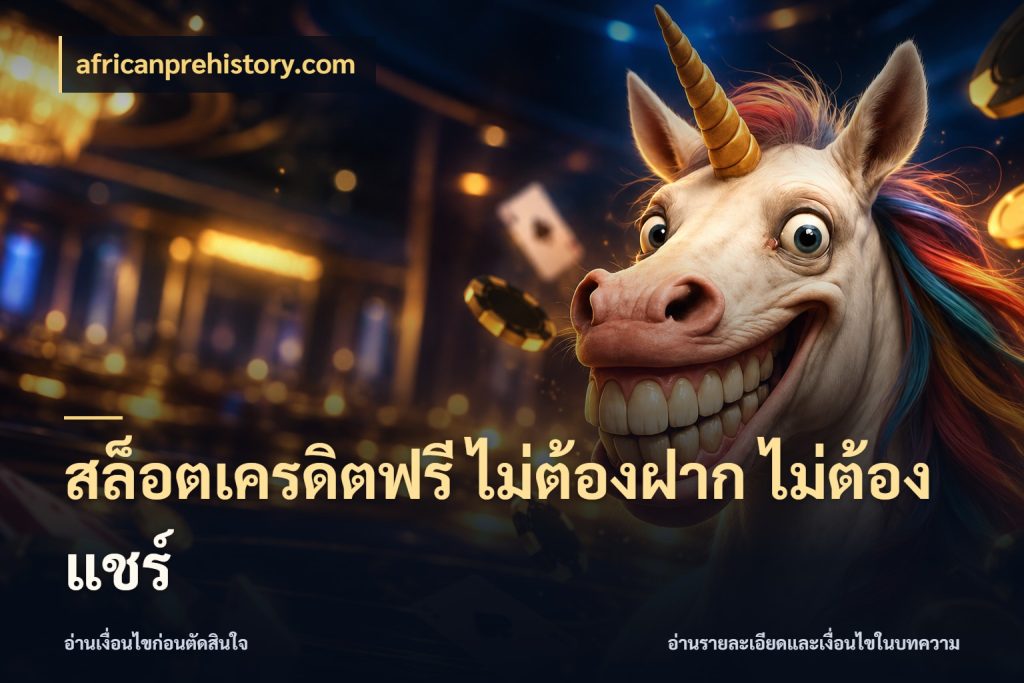 สล็อตเครดิตฟรี ไม่ต้องฝาก ไม่ต้องแชร์ africanprehistory.com เครดิตฟรีในมุมที่สายโบนัสสนใจ