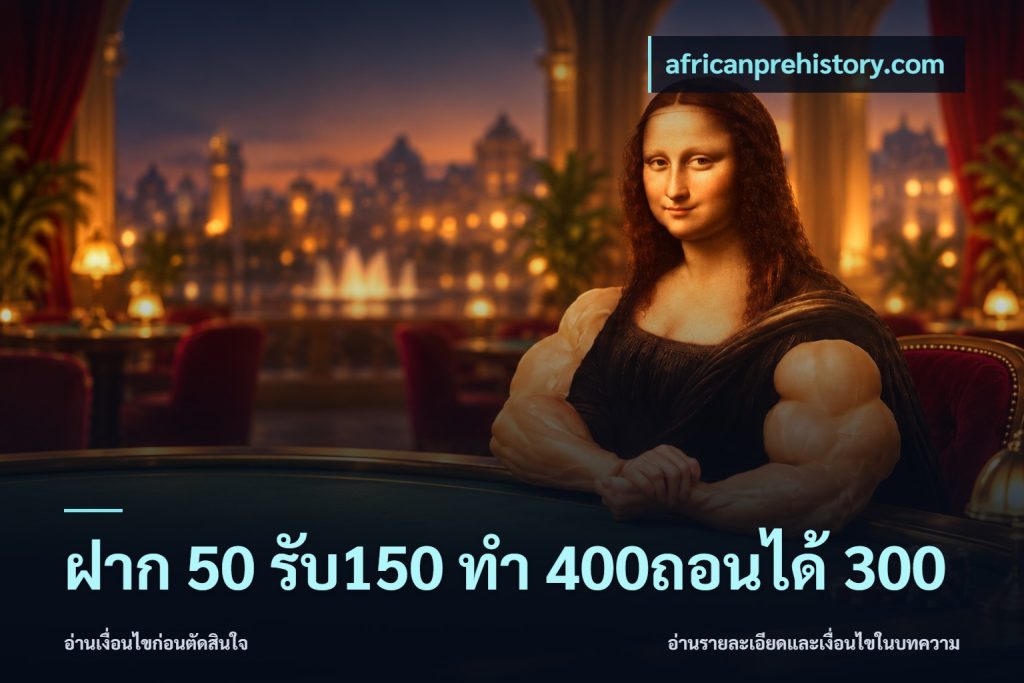 ฝาก 50 รับ150 ทํา 400ถอนได้ 300